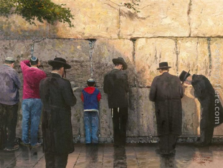 Thomas Kinkade The Wailing Wall Jerusalem